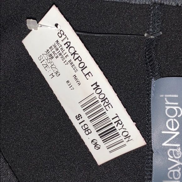 MAYA NEGRI Black Dress With Tie At Waist - Picture 11 of 11